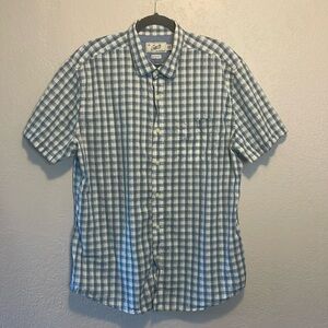 Grayers Clothier cotton gingham short sleeve button shirt men’s XL